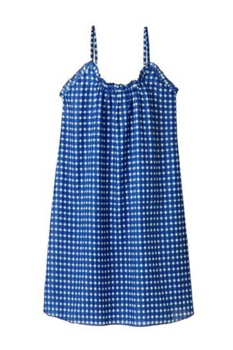 Clothing Germaine des Pru00e9s | Germaine Des Pres, Gingham Babydoll Nightie- Blue