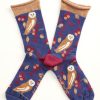 Accessories Seasalt | Seasalt, Snowy Scenes Socks- Plum