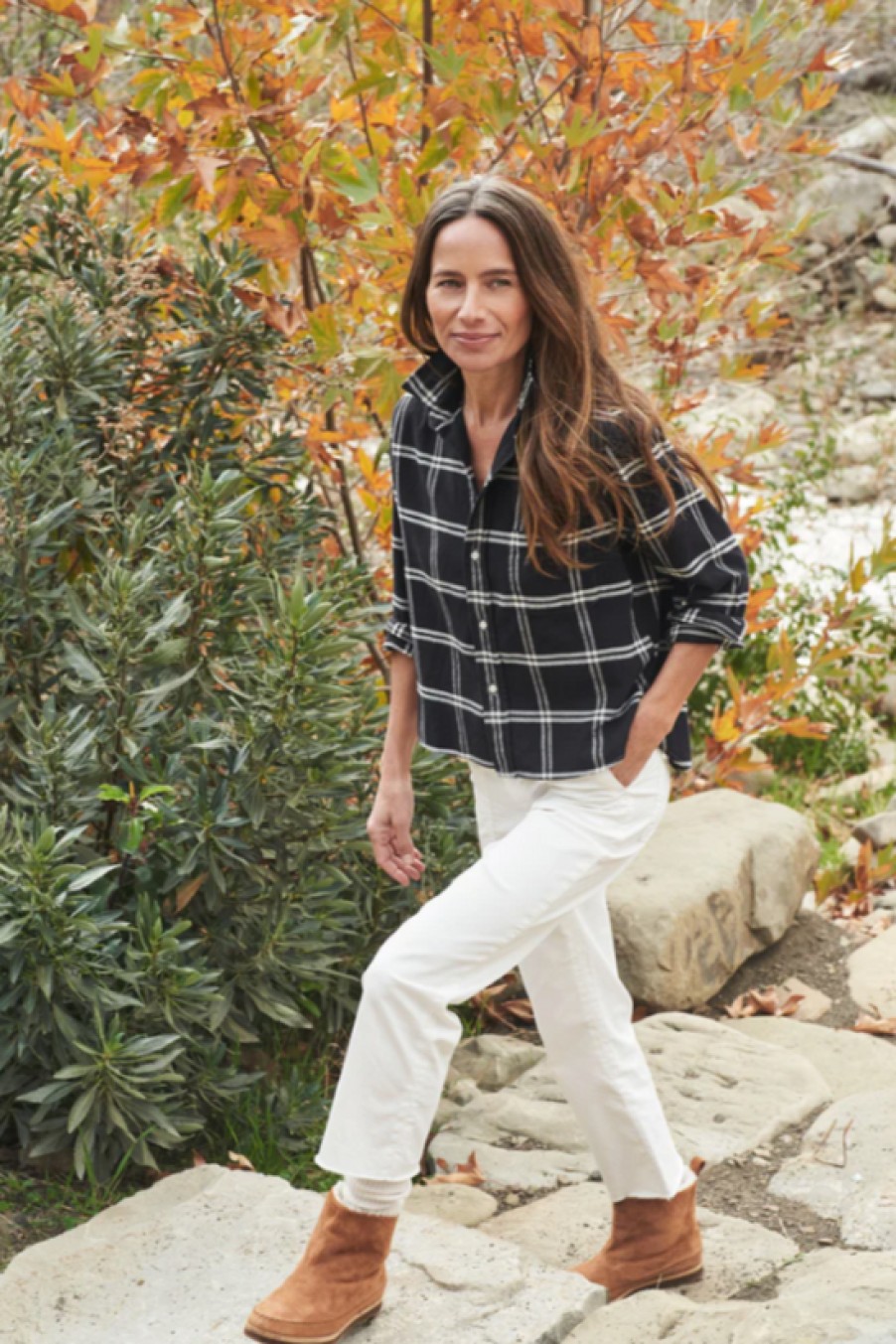 Clothing Frank u0026 Eileen | Frank & Eileen, Silvio Button-Up Shirt- Black Plaid