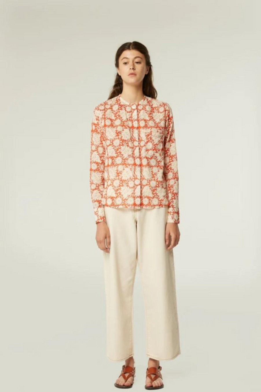 Clothing Moismont | Moismont, Lucie Shirt- Amber Poppy Red