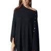 Clothing Snapdragon Designs | Fringe Button Poncho