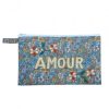 Accessories CSAO | Embroidered Clutch Amour- Yellow