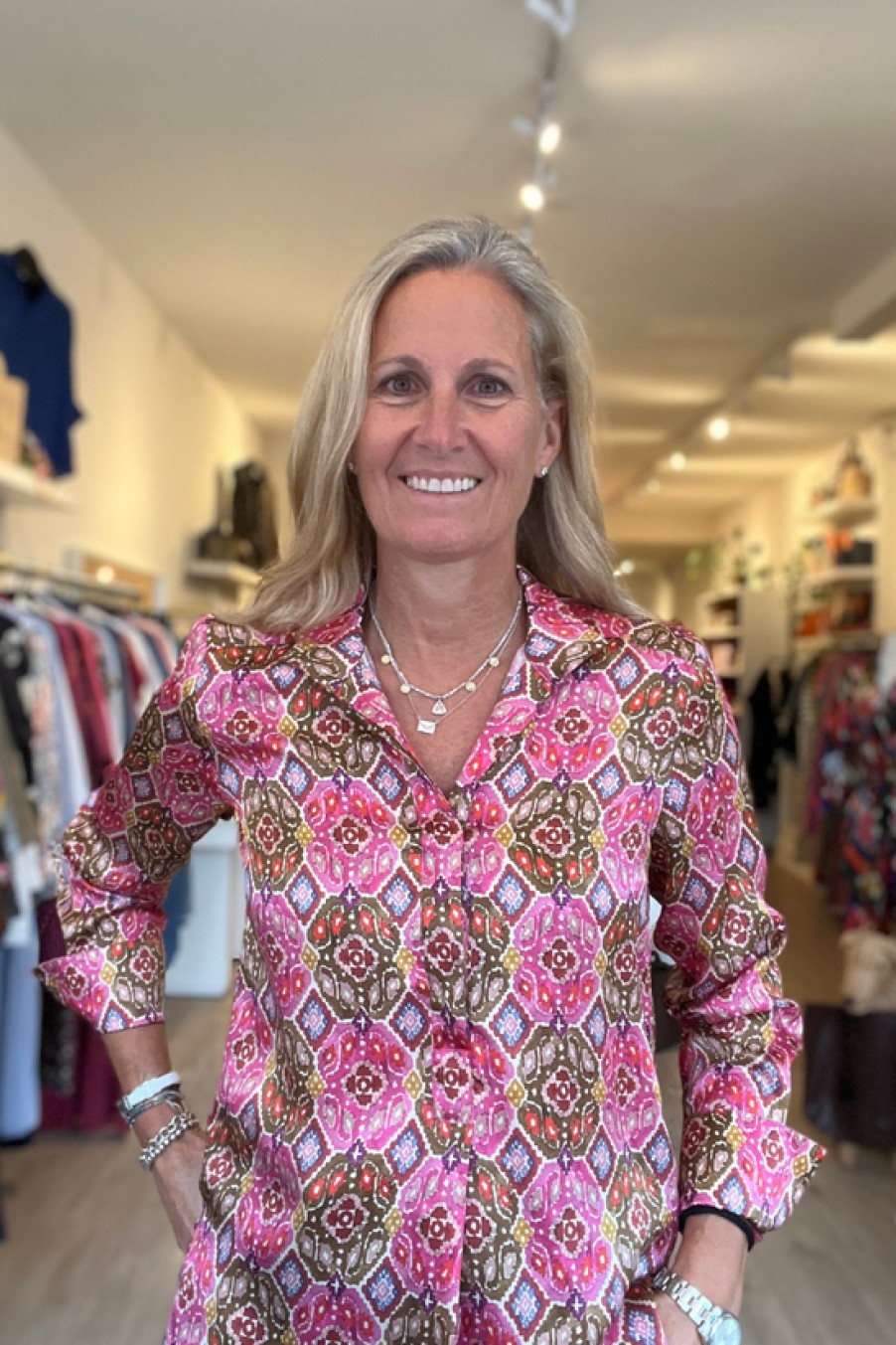 Clothing Mirto | Mirto, Silk Satin Printed Shirt