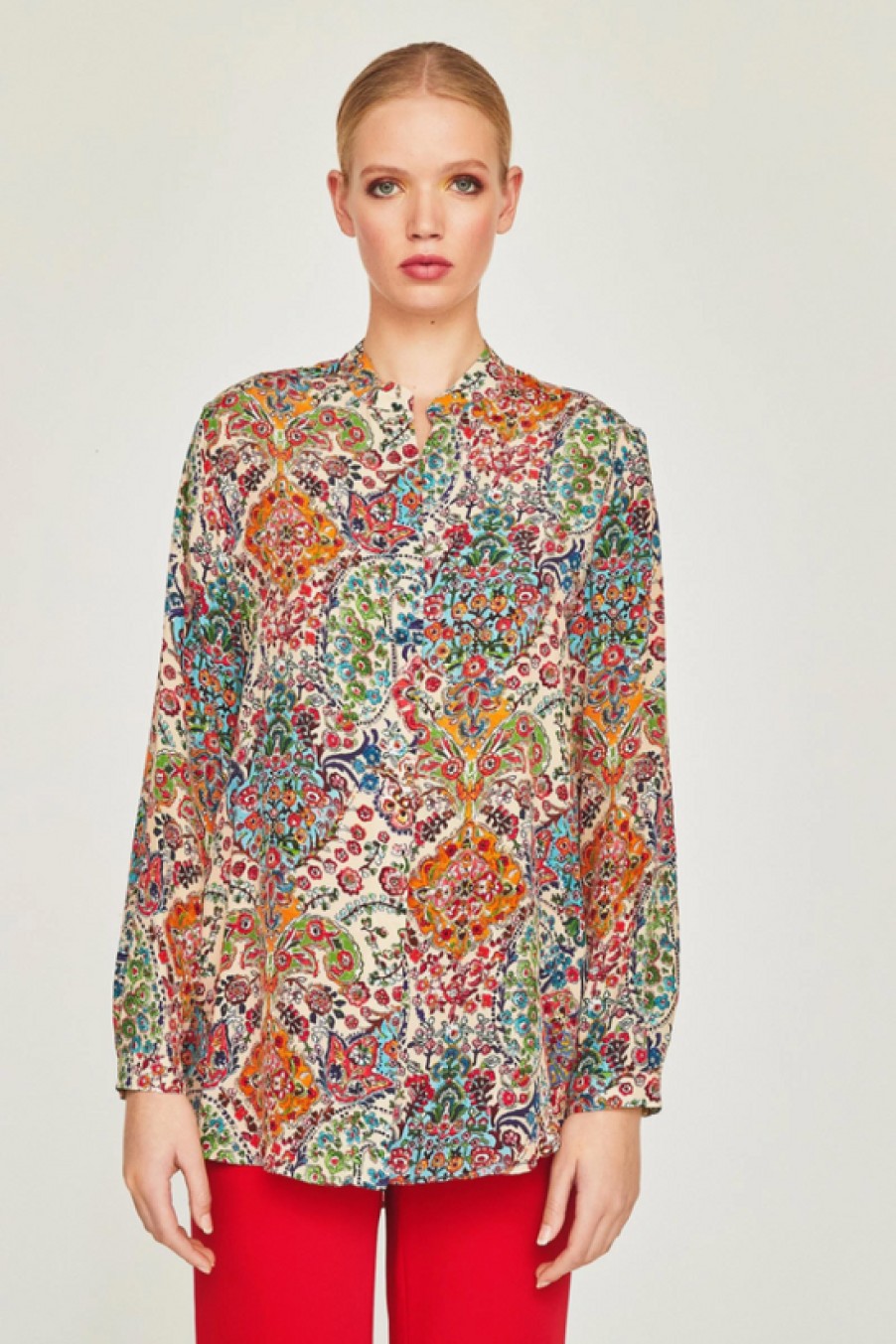 Clothing Mirto | Mirto, Multi Color Print Blouse