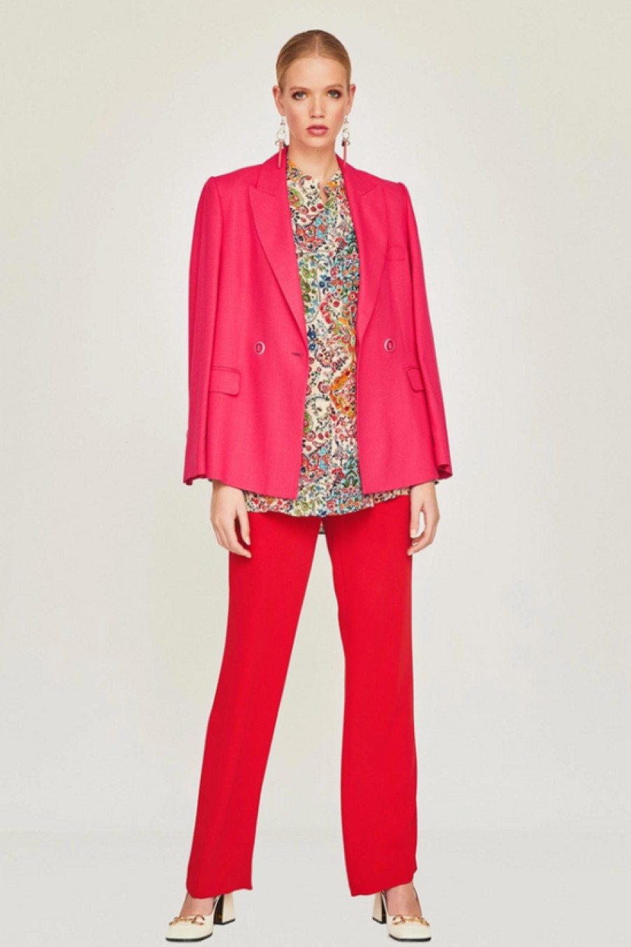 Clothing Mirto | Mirto, Multi Color Print Blouse