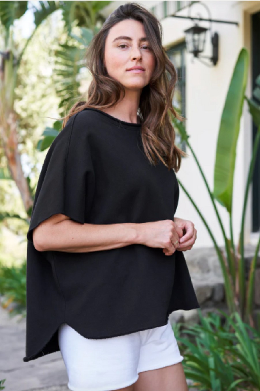 Clothing Frank u0026 Eileen | Frank & Eileen, Olive Capelet- Black